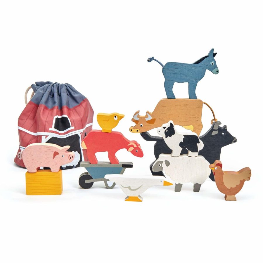 - Stacking Farmyard Play Set For Kids - Animal Play Set For Encouraging Logical