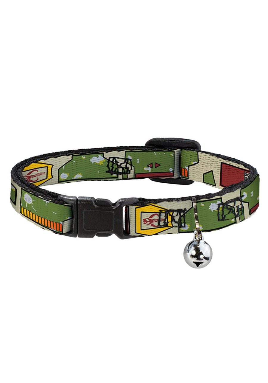 Star Wars Boba Fett Utility Belt Breakaway Cat Collar