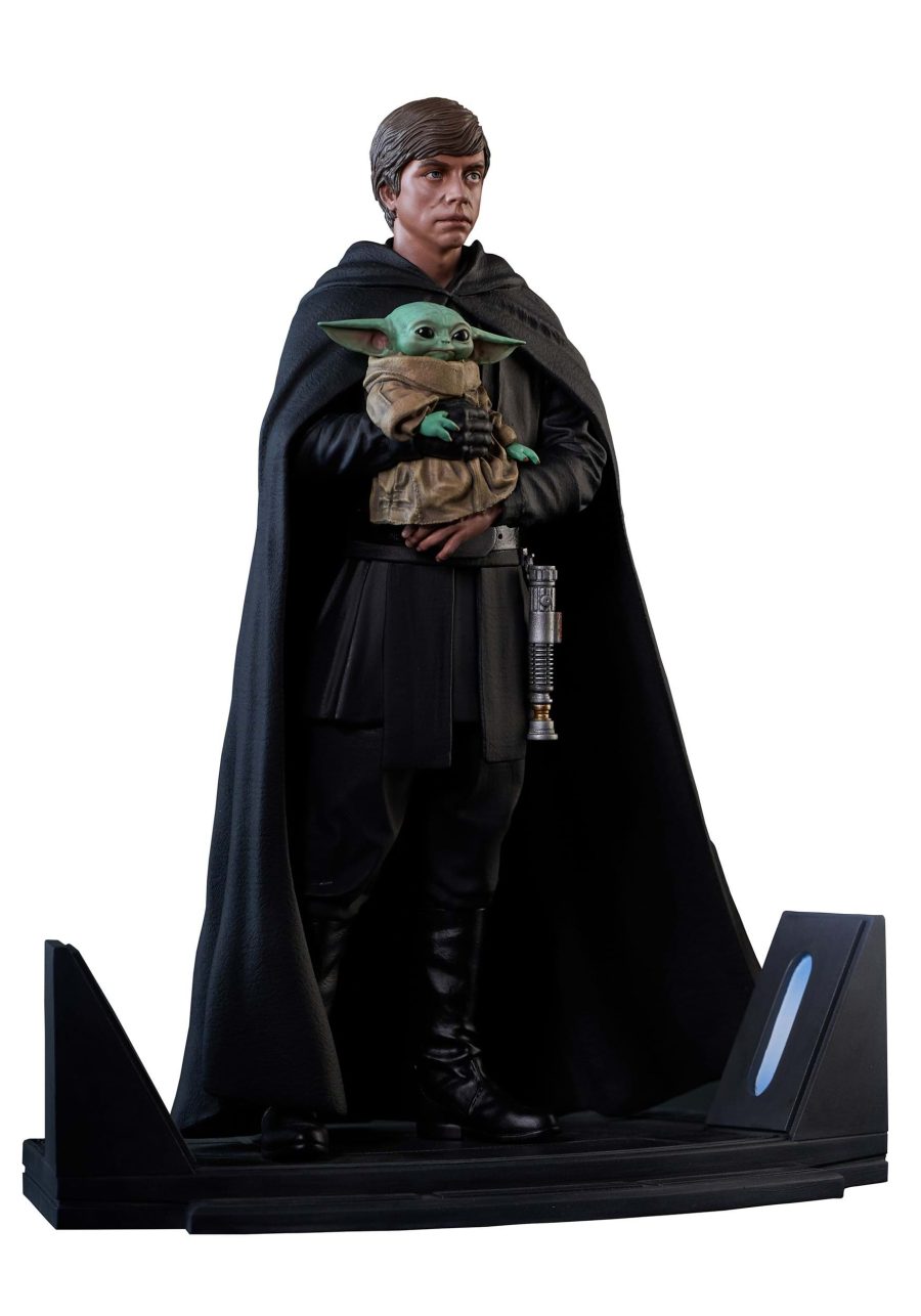 Star Wars Mandalorian Luke & Grogu Statue