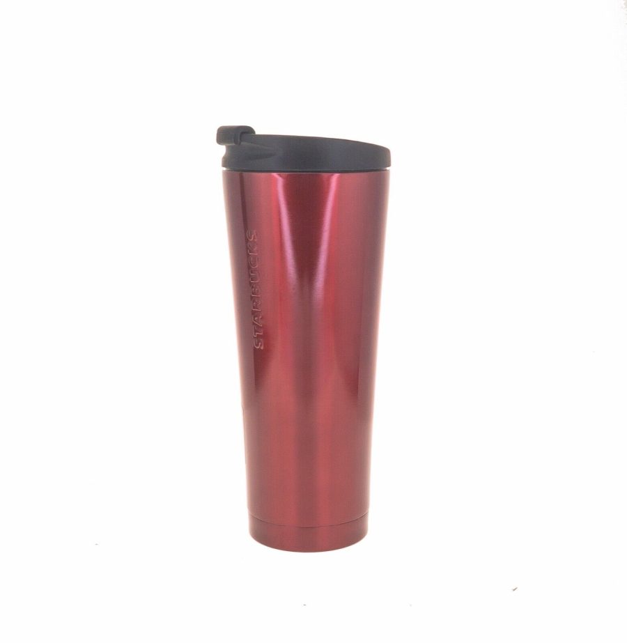 Starbucks Red Stainless Steel Tumbler 12OZ Phinney Grande Thermos Holiday