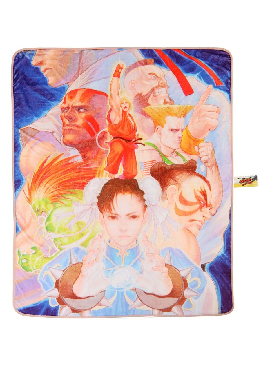 Street Fighter Hyper Fighting 60X48 Throw Blanket