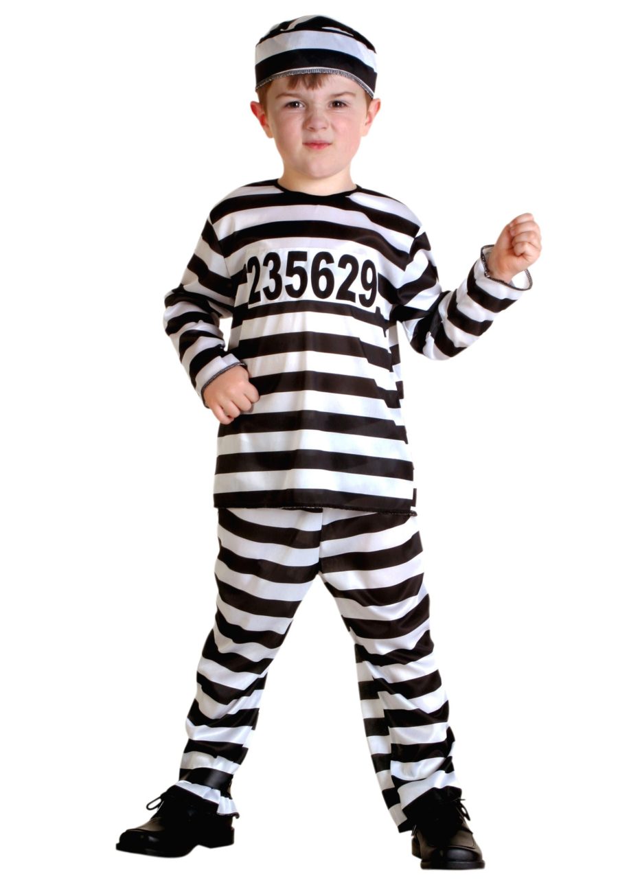 Striped Prisoner Toddler Costume