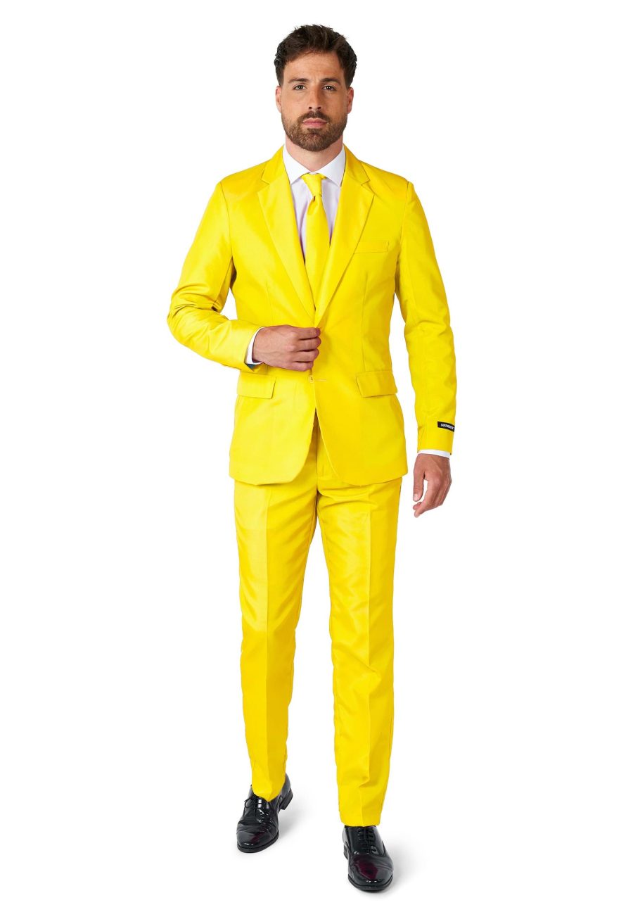 Suitmeister Men's Solid Yellow Suit