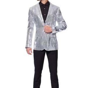 Suitmeister Sequins Silver Blazer