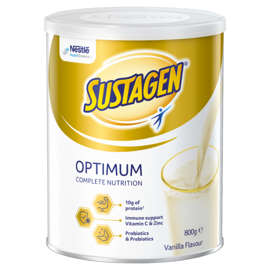 Sustagen Optimum Complete Nutrition 800g Vanilla Flavour