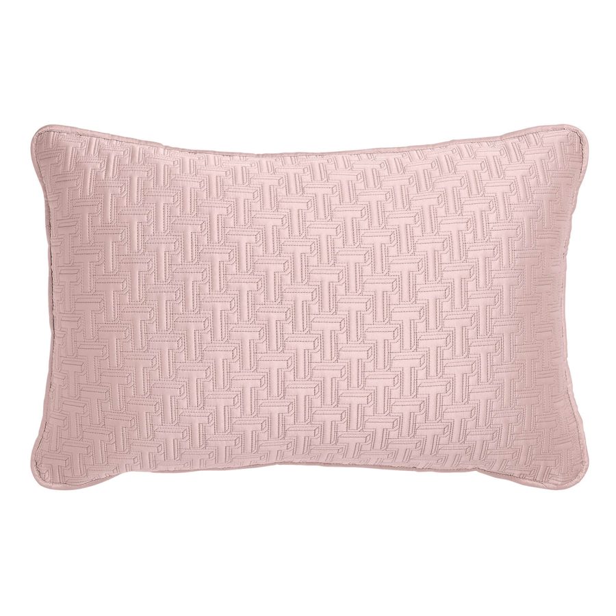 Ted Baker T Quilted Cushion - Pink - 60x40cm