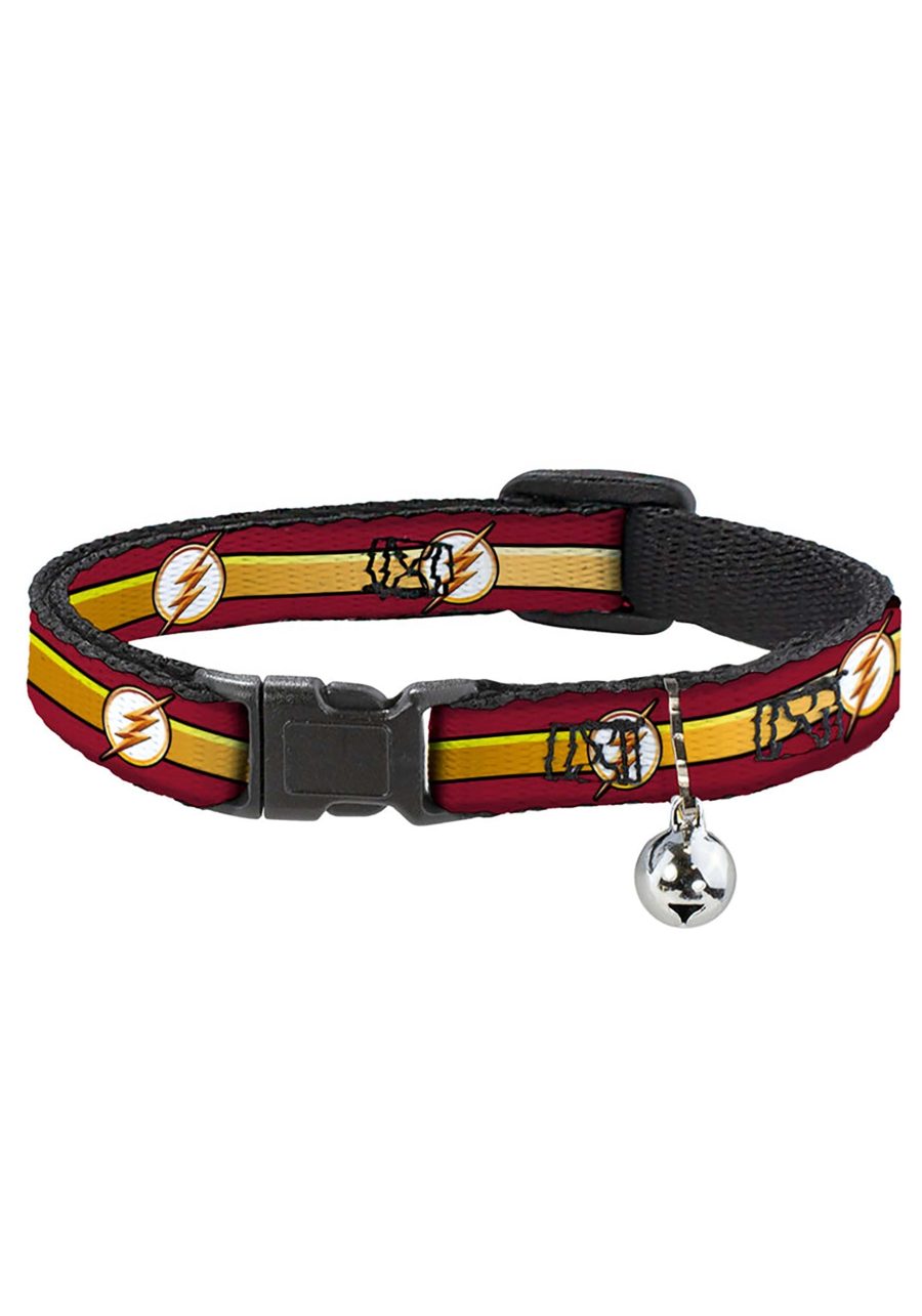 The Flash Logo Stripe Breakaway Cat Collar