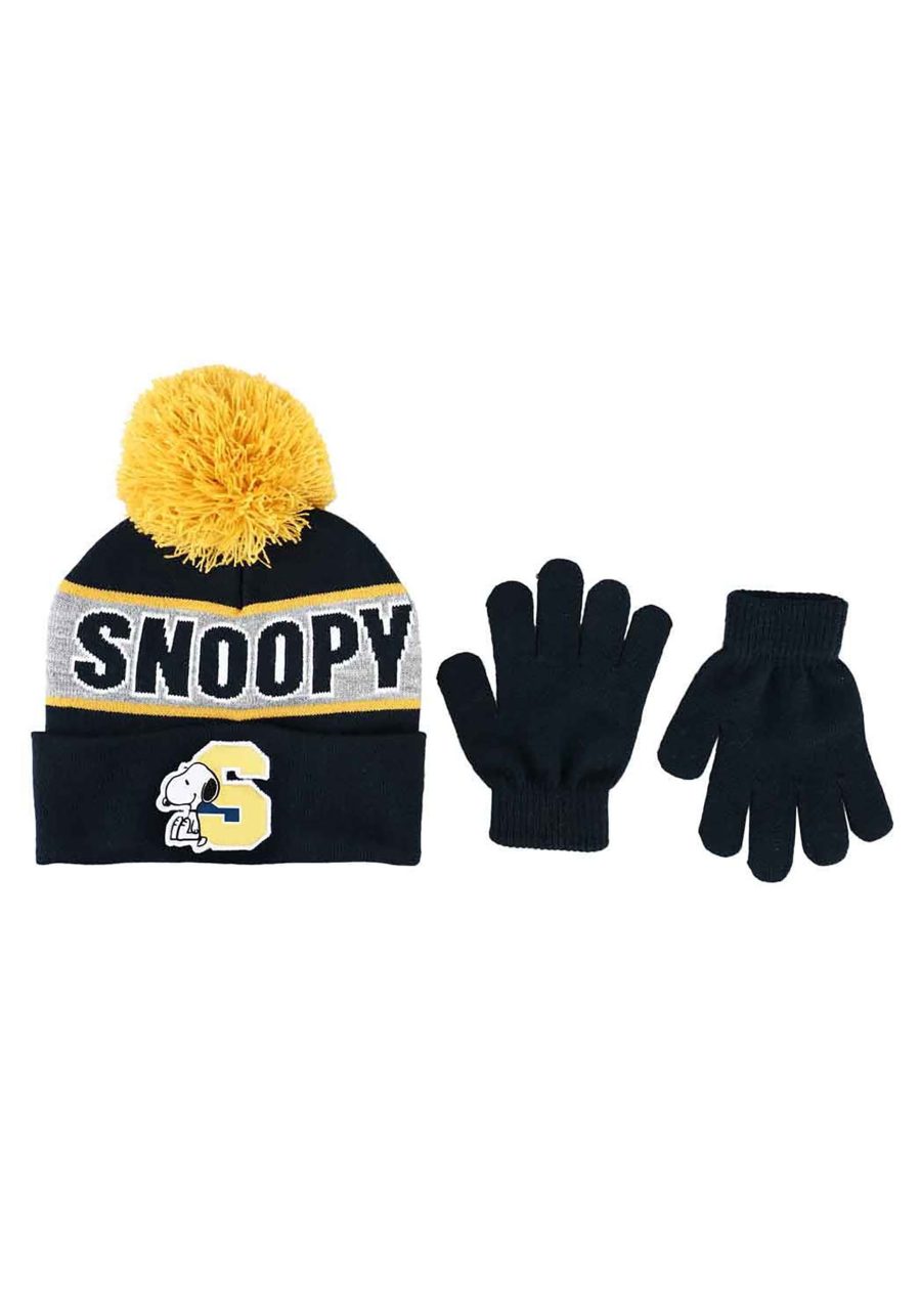 The Peanuts Snoopy Youth Beanie & Gloves Combo