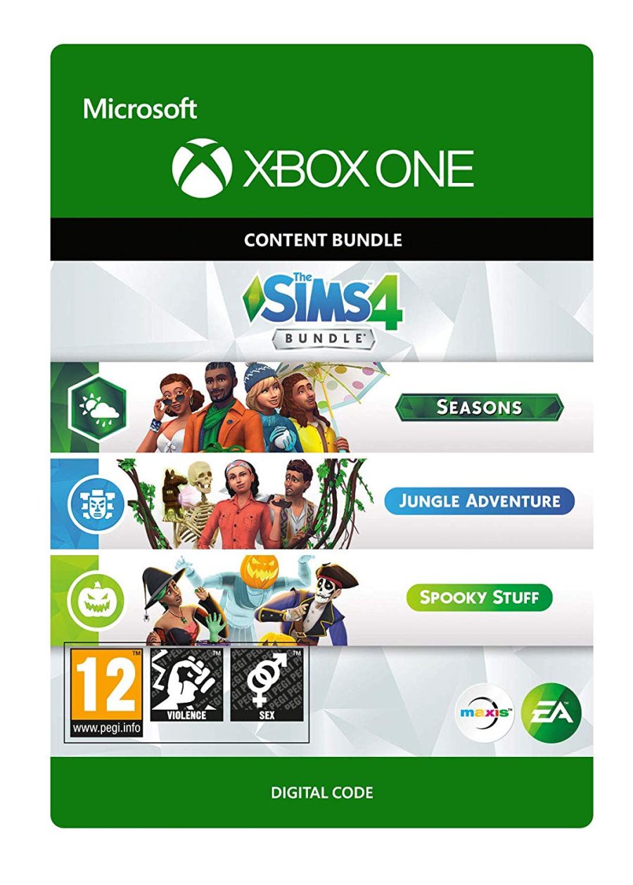 The Sims 4 Bundle - Seasons Jungle Adventure Spooky Stuff for Xbox One (USA)