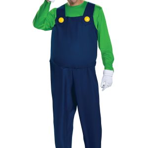 The Super Mario Brothers Men's Luigi Deluxe Costume
