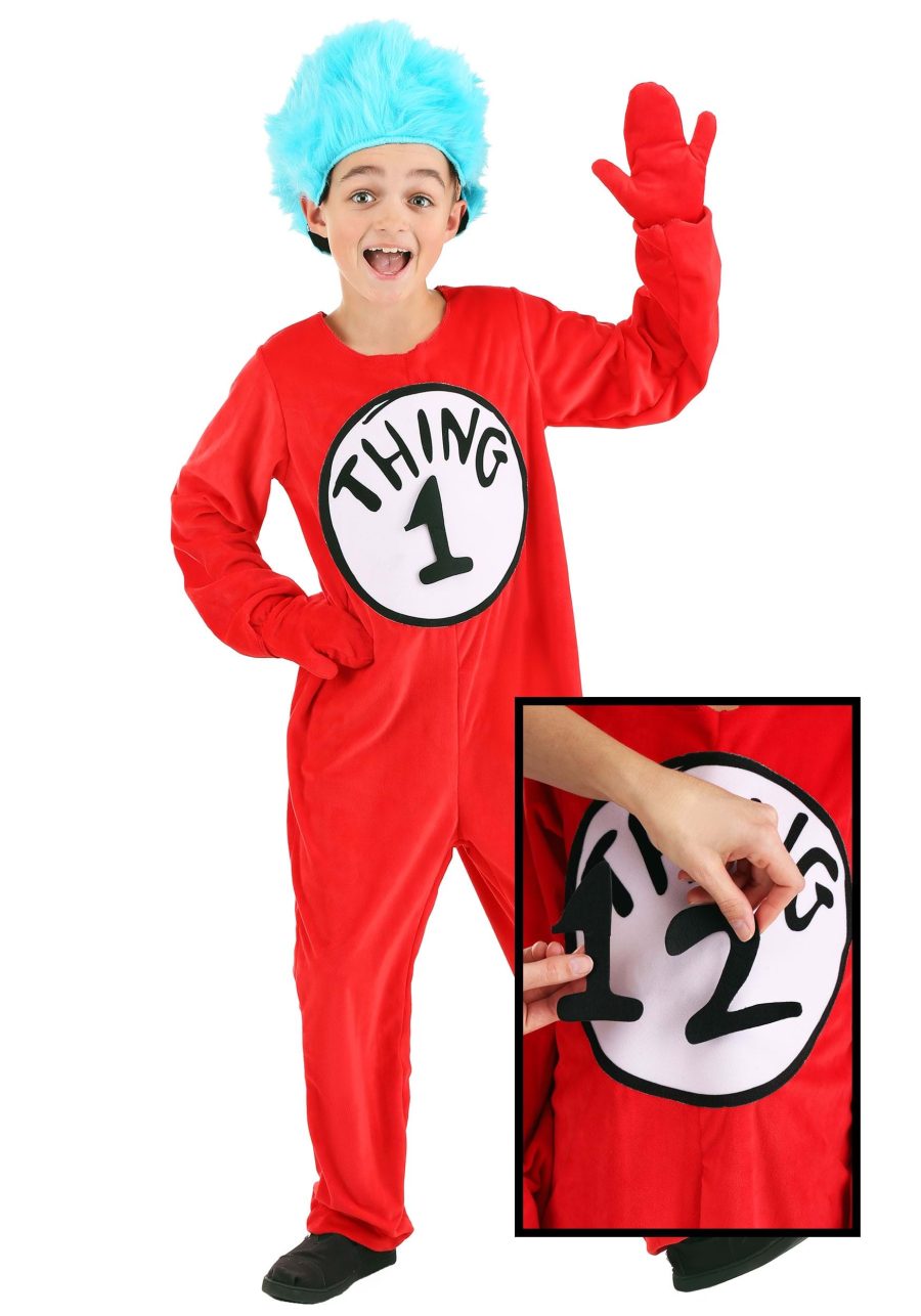 Thing 1&2 Kids Deluxe Costume