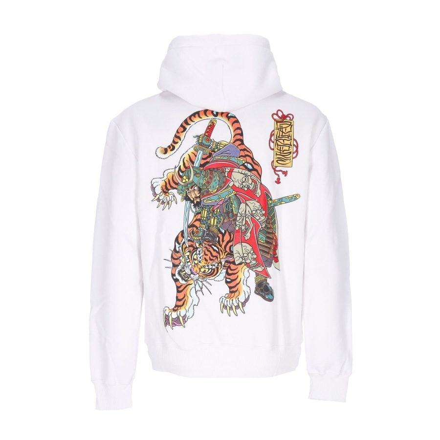 Tiger And Soldier Hoodie White Men's Hoodie