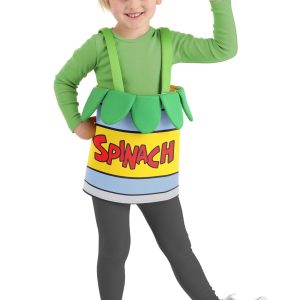 Toddler Spinach Can Costume