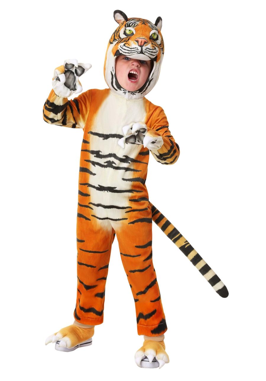 Toddler's Realistic Tiger Costume