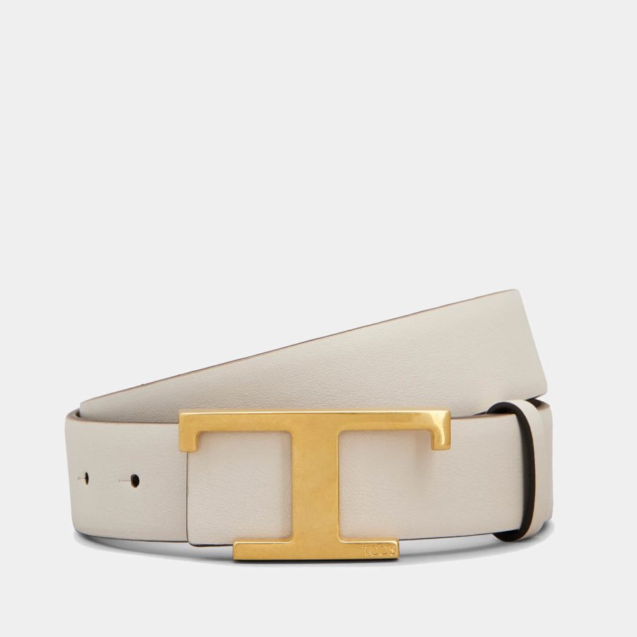 Tod's Reversible T Logo Leather Belt - 85cm