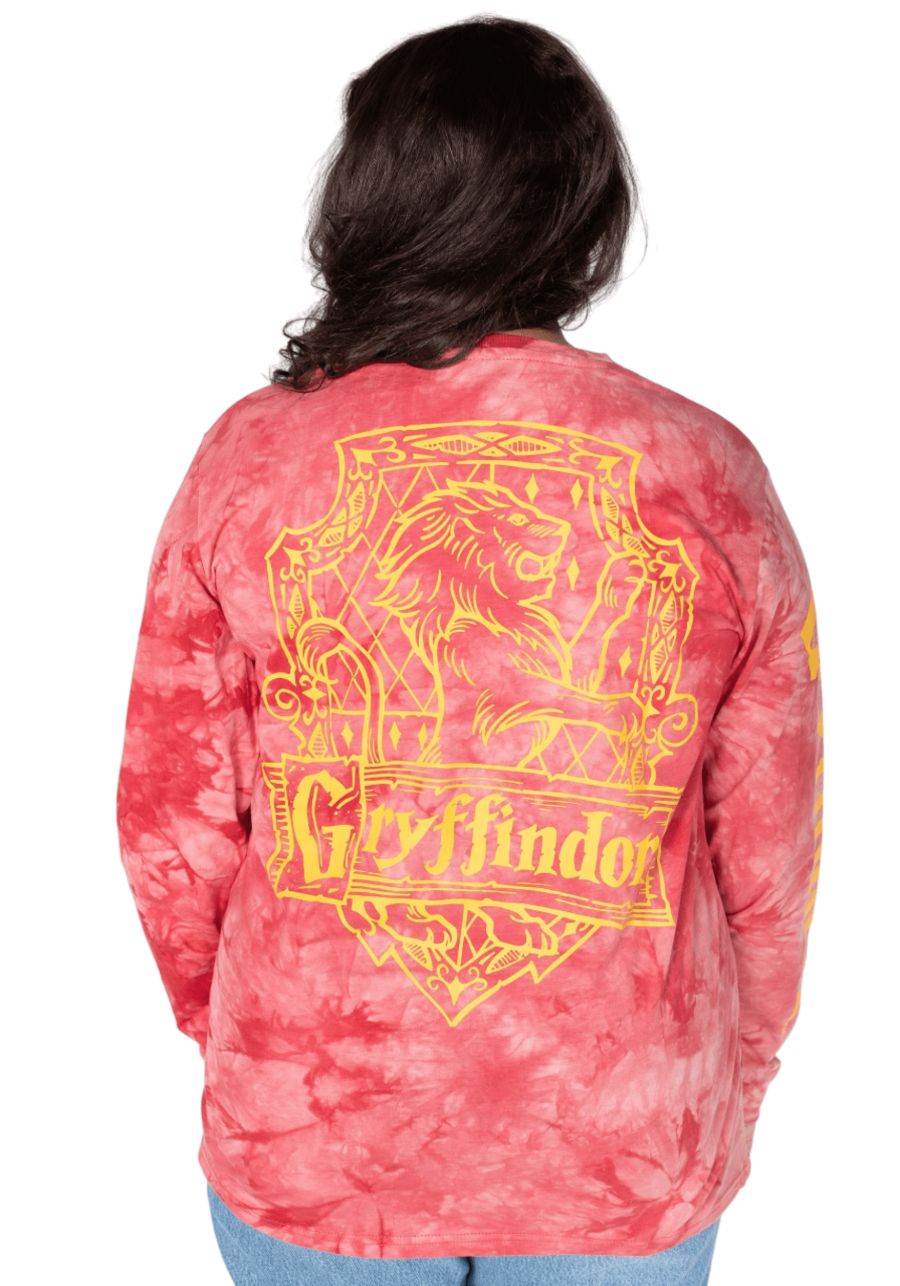 Unisex Cakeworthy Gryffindor Tie Dye Long Sleeve T-Shirt