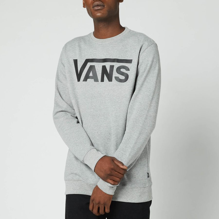 Vans Men's Classic Crewneck Sweatshirt - Cement Heather/Black - S