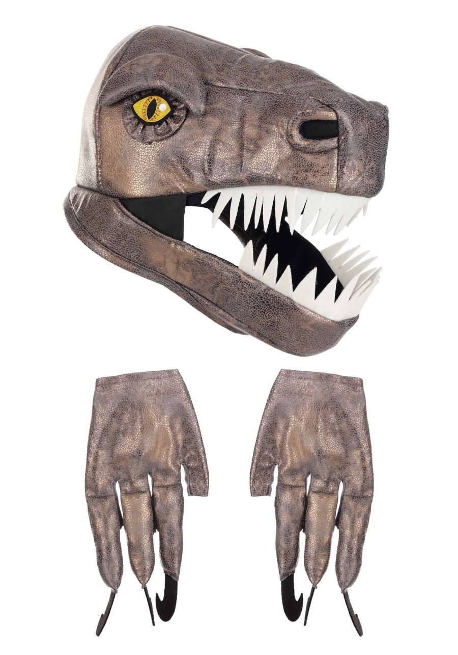 Velociraptor Jawesome Costume Hat and Gloves Set