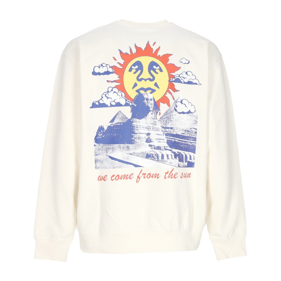 We Come From The Sun Premium French Crew Unbleached Men's Lightweight Crew Neck Sweatshirt