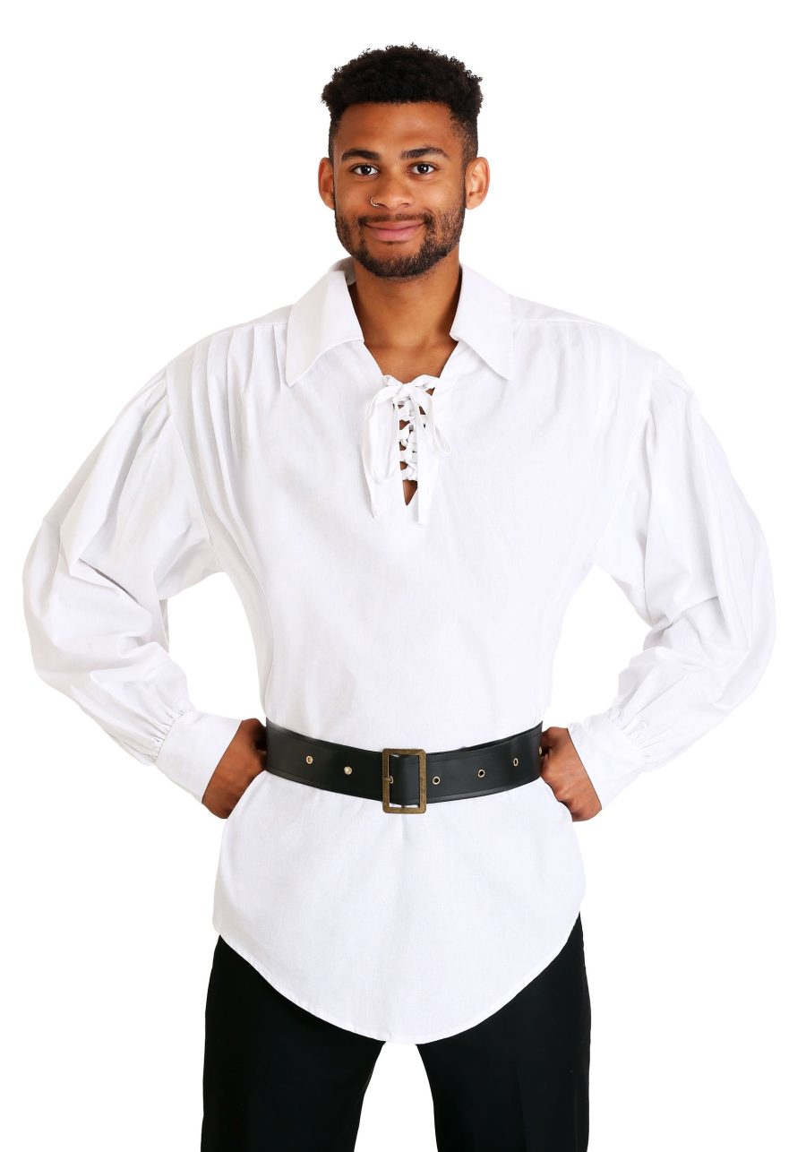 White Pirate Mens Shirt