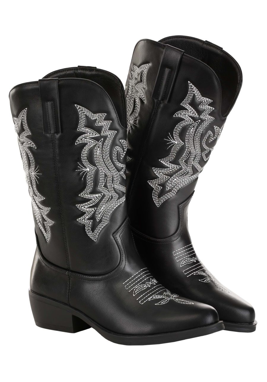 Women's Classic Black Cowgirl Boots