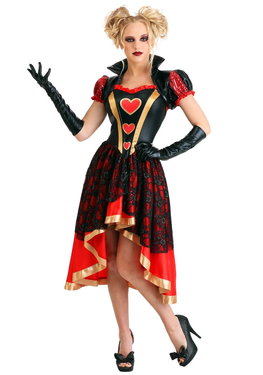 Women's Dark Queen of Hearts Costume