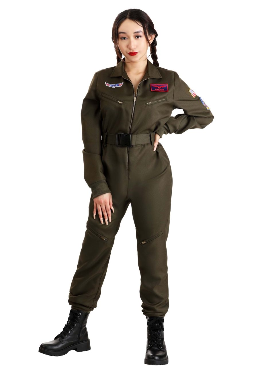 Women's Flight Suit Top Gun Costume