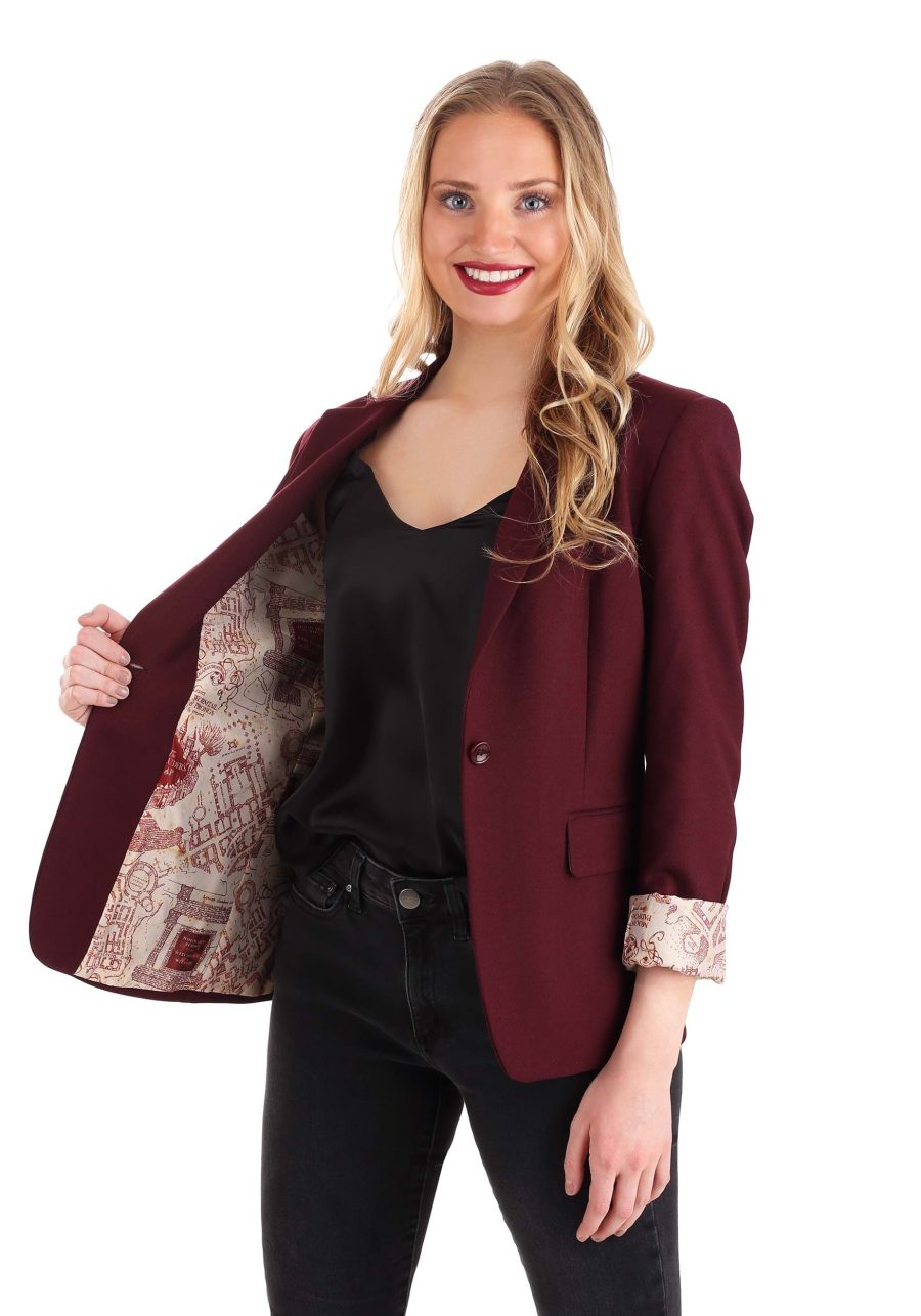 Women's Harry Potter Marauder's Map Suit Blazer