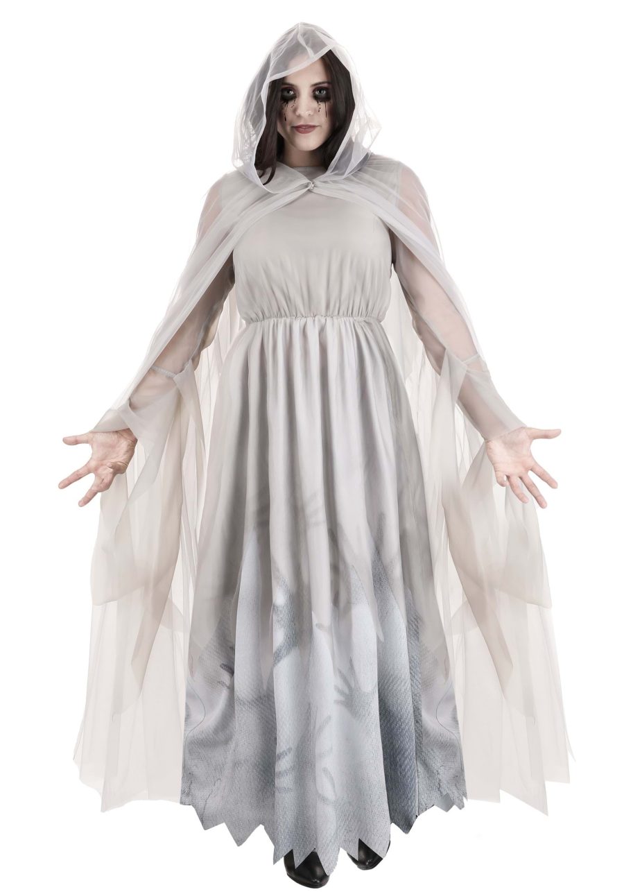 Women's Lady in White Ghost Costume