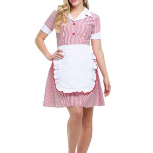 Women's Plus Size Car Hop Costume