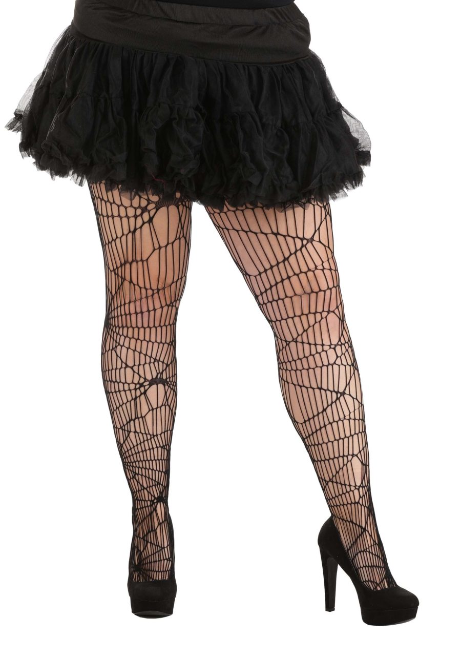 Women's Plus Size Deluxe Spiderweb Tights