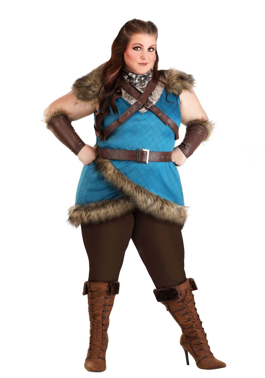 Women's Plus Size Deluxe Valhalla Viking Costume