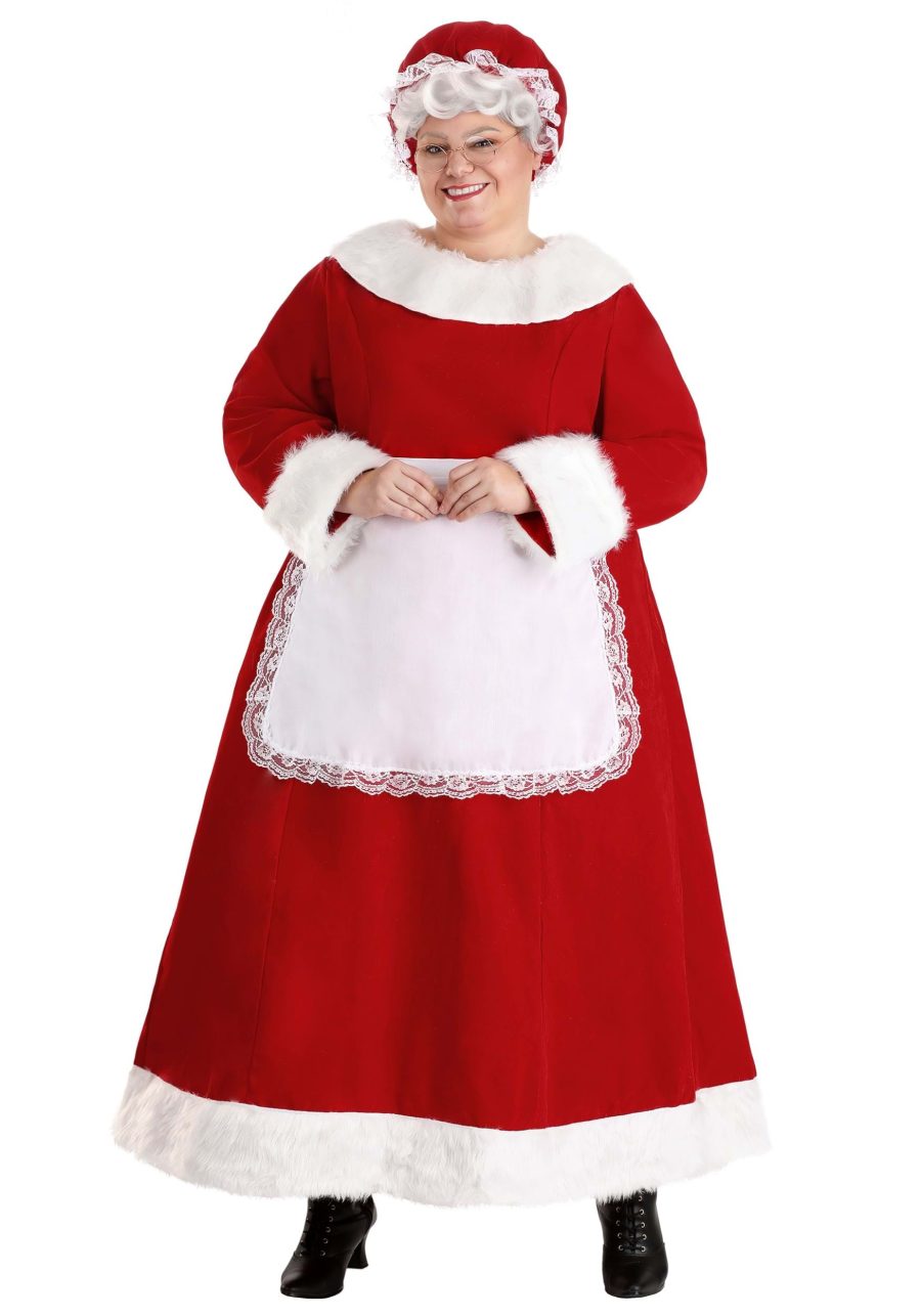 Women's Plus Size Mrs. Claus Costume