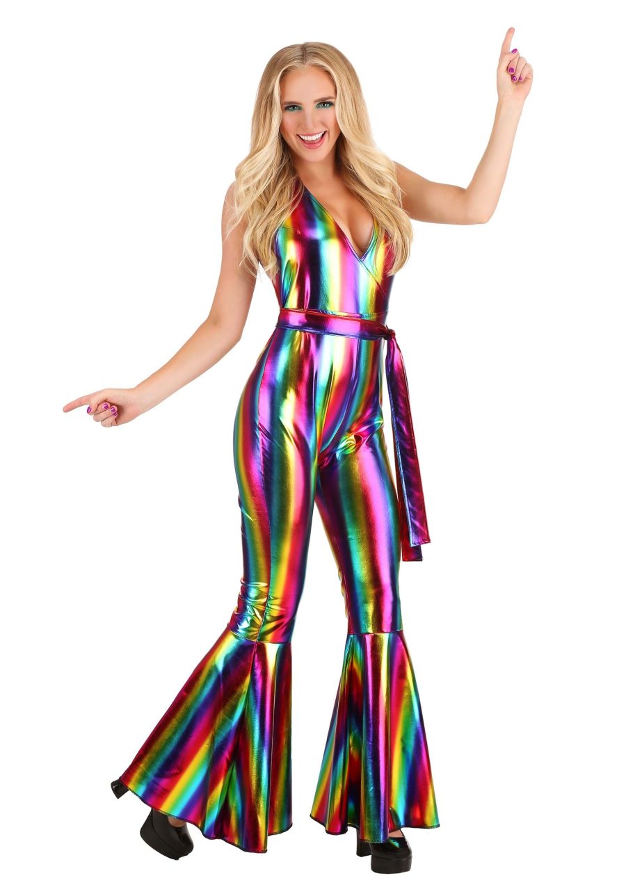 Women's Rainbow Rave Disco Costume