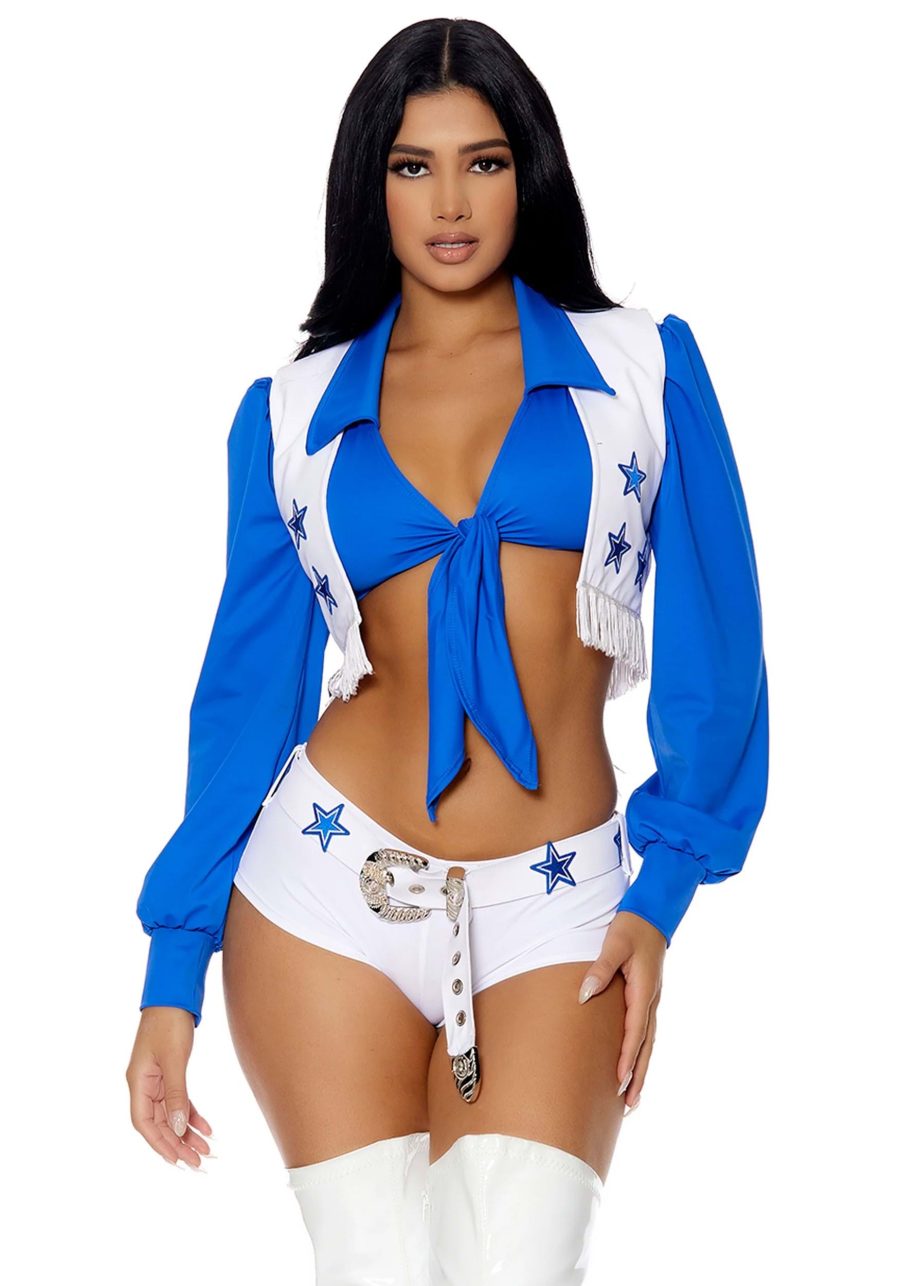 Women's Sexy Star Football Cheerleader Costume