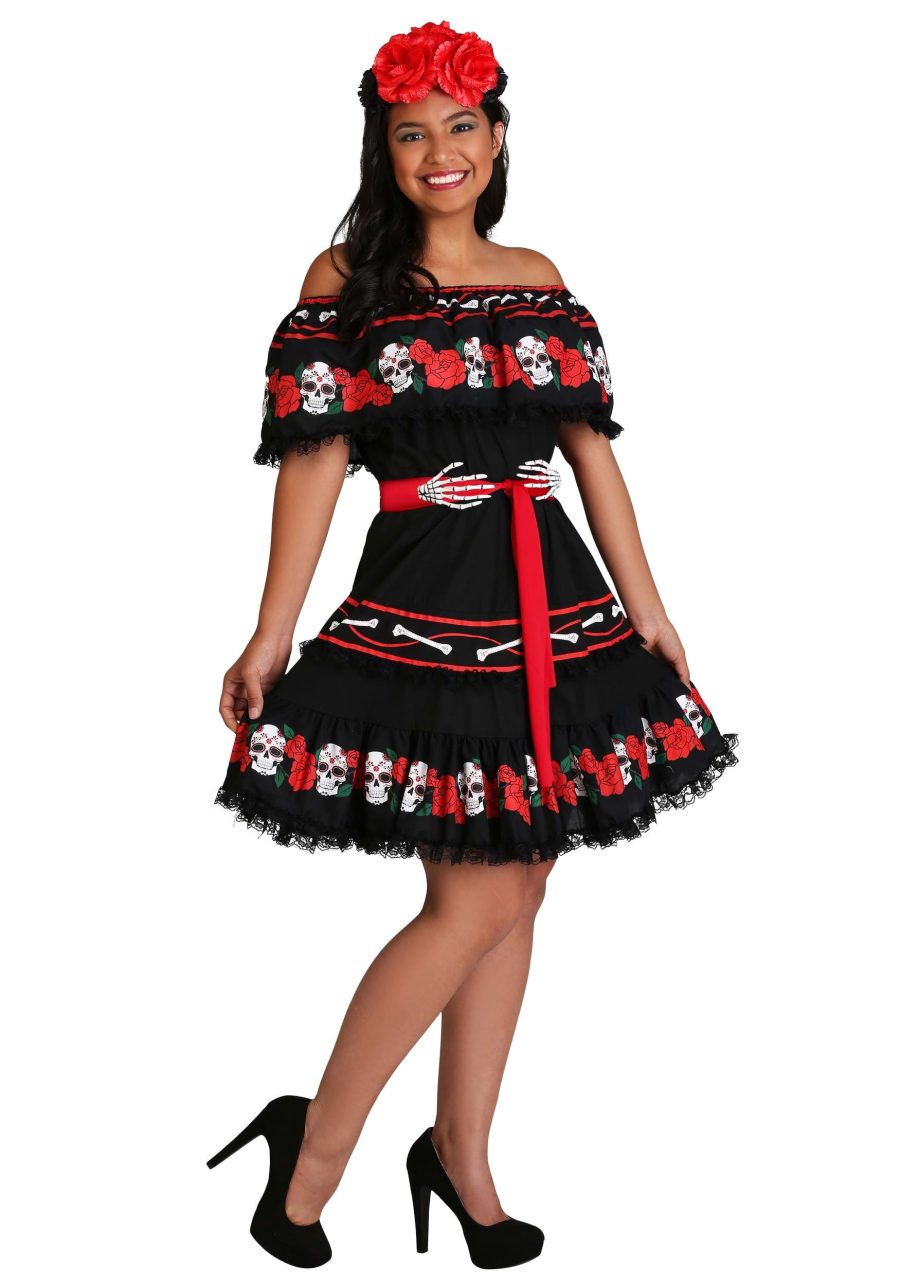 Women's Sugar Skull Costume