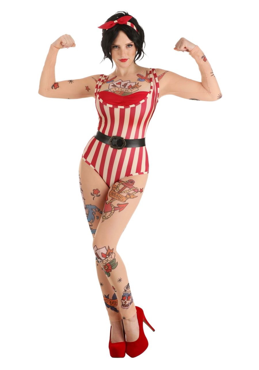 Women's Vintage Strong Woman Costume