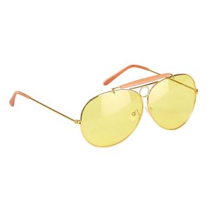 Yellow Aviato Glasses Costume Accessory