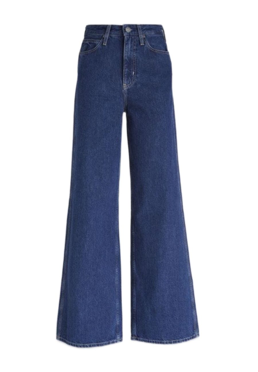 calvin klein jeans HR WIDE - ARCHIVE BLUE RINSE