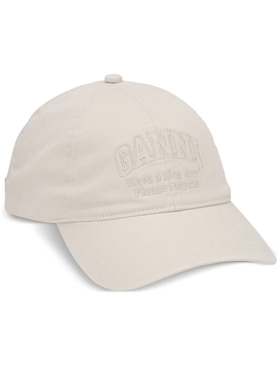 hat Ganni with embroidery