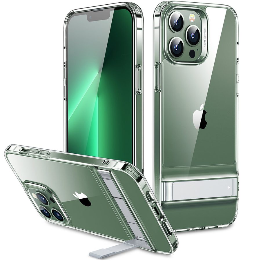 iPhone 13 Pro Metal Kickstand Case Clear