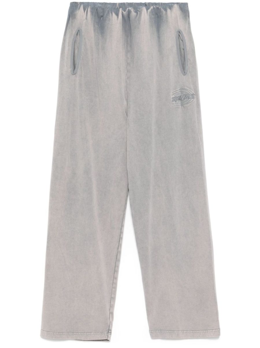 trousers Treated sweatpants gathered waist