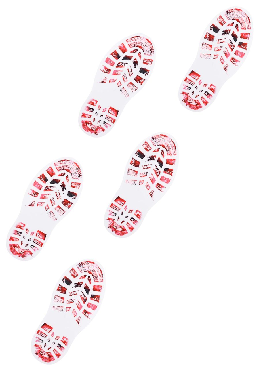 11-Inch PVC Bloody Shoe Prints Decoration