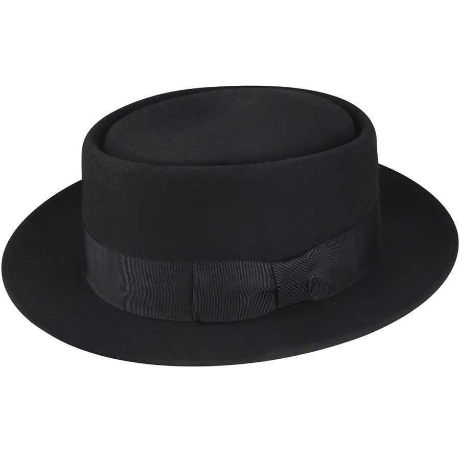 1940s Bollman Heritage Collection Pork Pie - Black/M