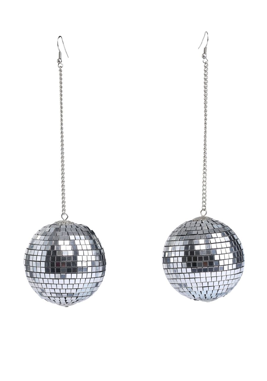 1960s Mod Disco Ball Earrings for Women