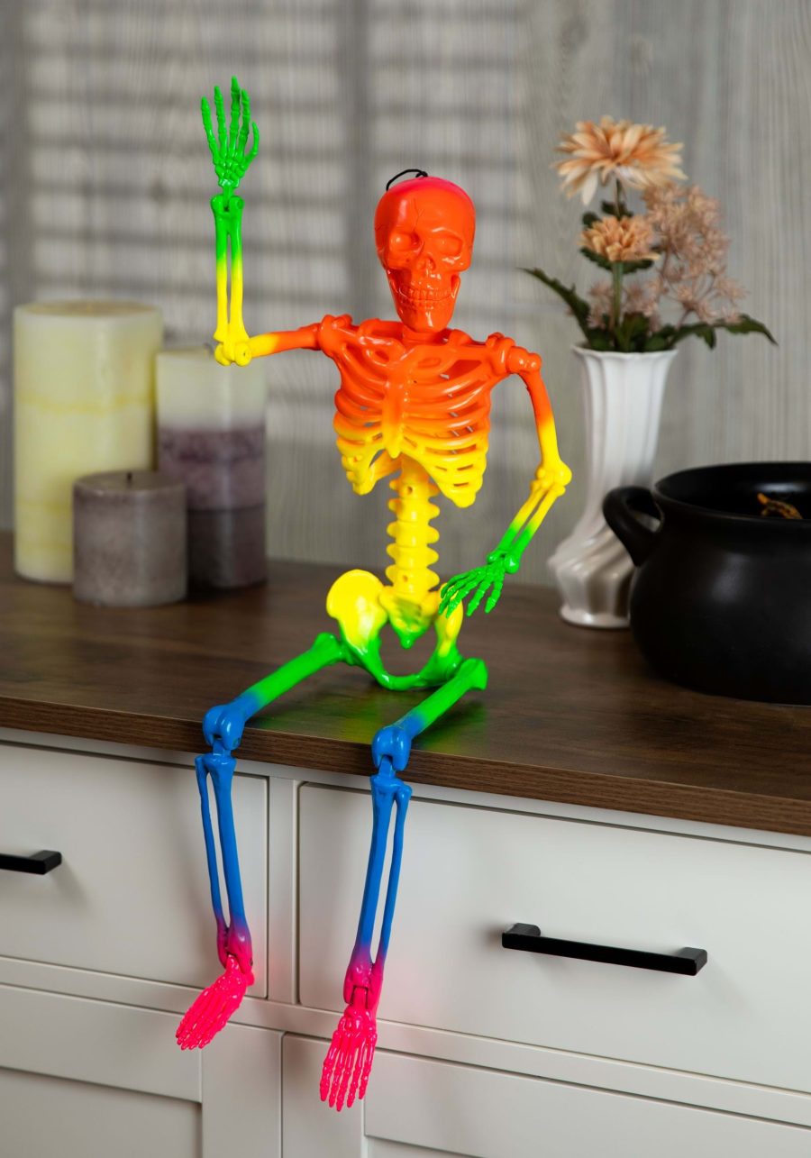 24 Rainbow Skeleton Decoration