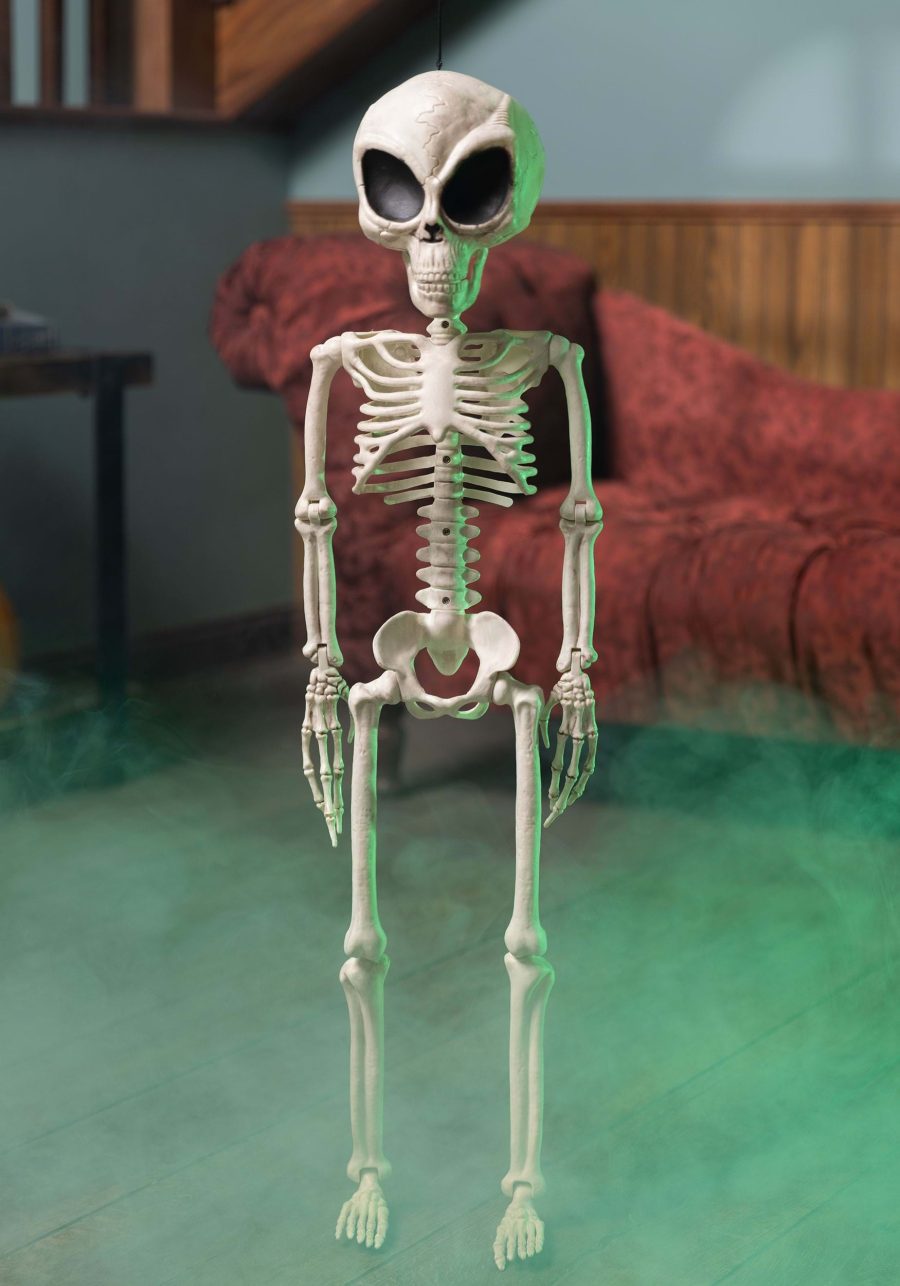 3 Foot Alien Skeleton Halloween Prop