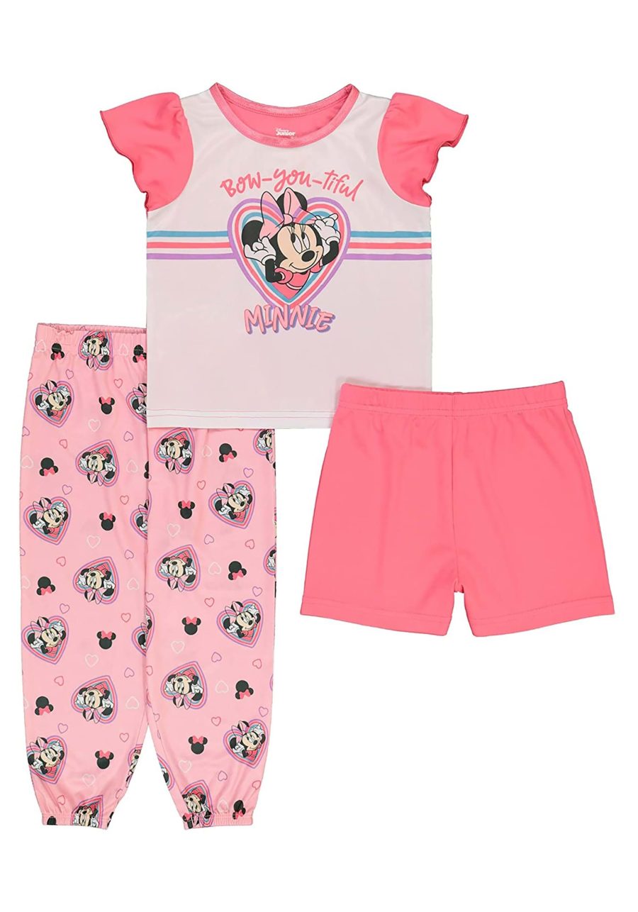 3 Piece Toddler Girl's Minnie Bow-You-Tiful Sleep Set