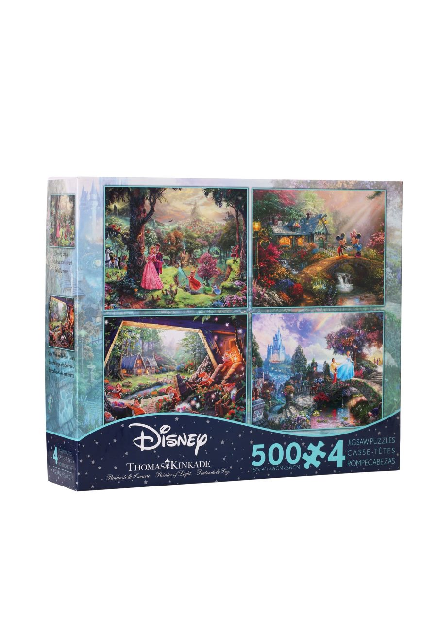 4- Thomas Kinkade Disney Dreams 500 piece Collection