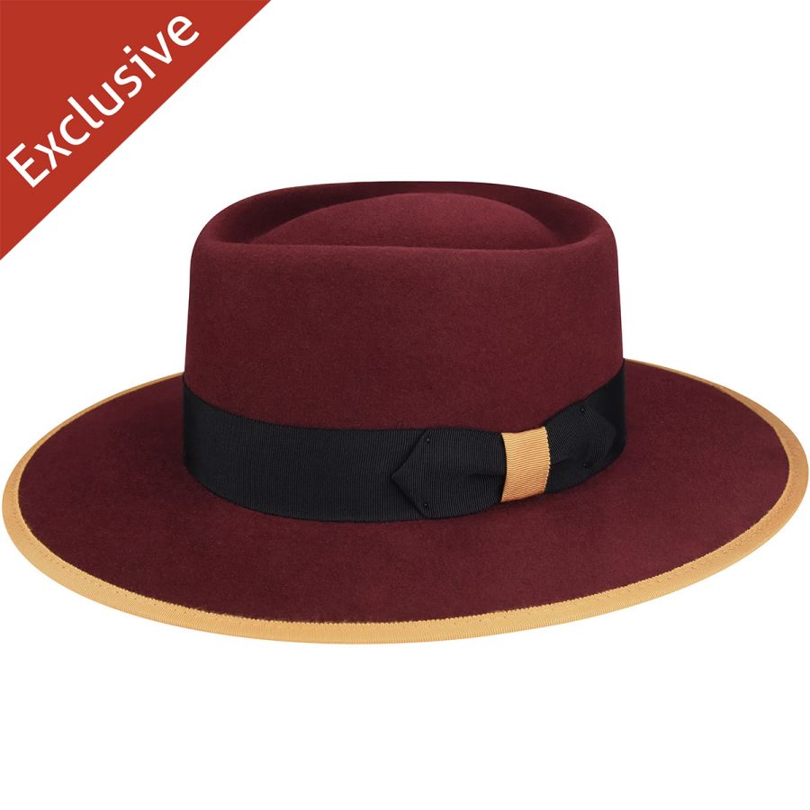 415 Fedora - Burgundy / L